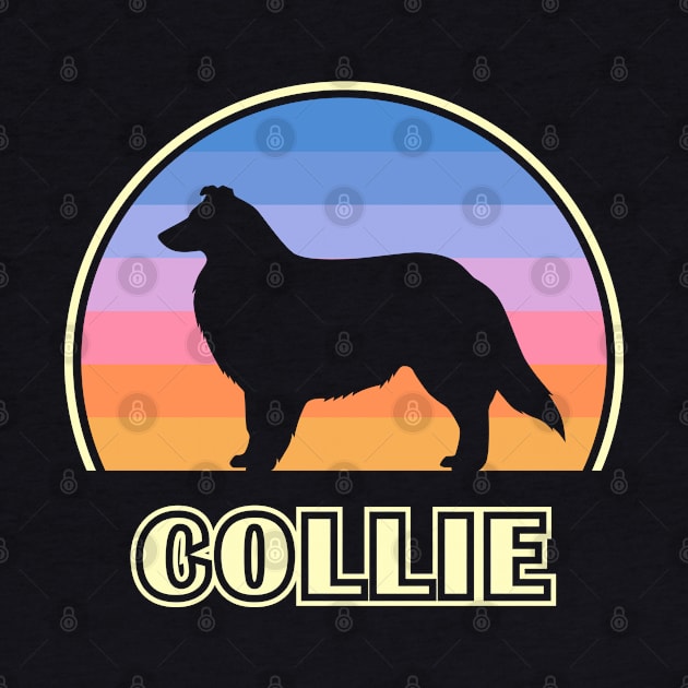 Collie Vintage Sunset Dog by millersye